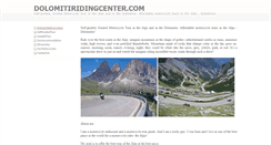 Desktop Screenshot of dolomitiridingcenter.com